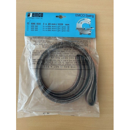 EMCO-Schleifband 20 mm / 1 SET - 3 Stück für Emco Swing