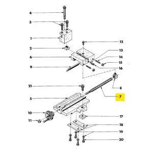 Cross slide screw - Position 7