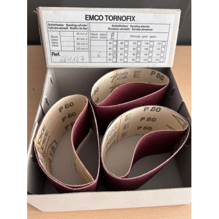 EMCO (6Stk)SCHLEIFHÜLSEN Ø 80mm Korn 80