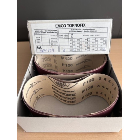 EMCO (6Stk) SCHLEIFHÜLSEN Ø 120mm Korn 120