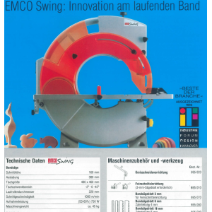 EMCO KREIS-SCHNEIDEEINRICHTUNG FÜR SWING und STING