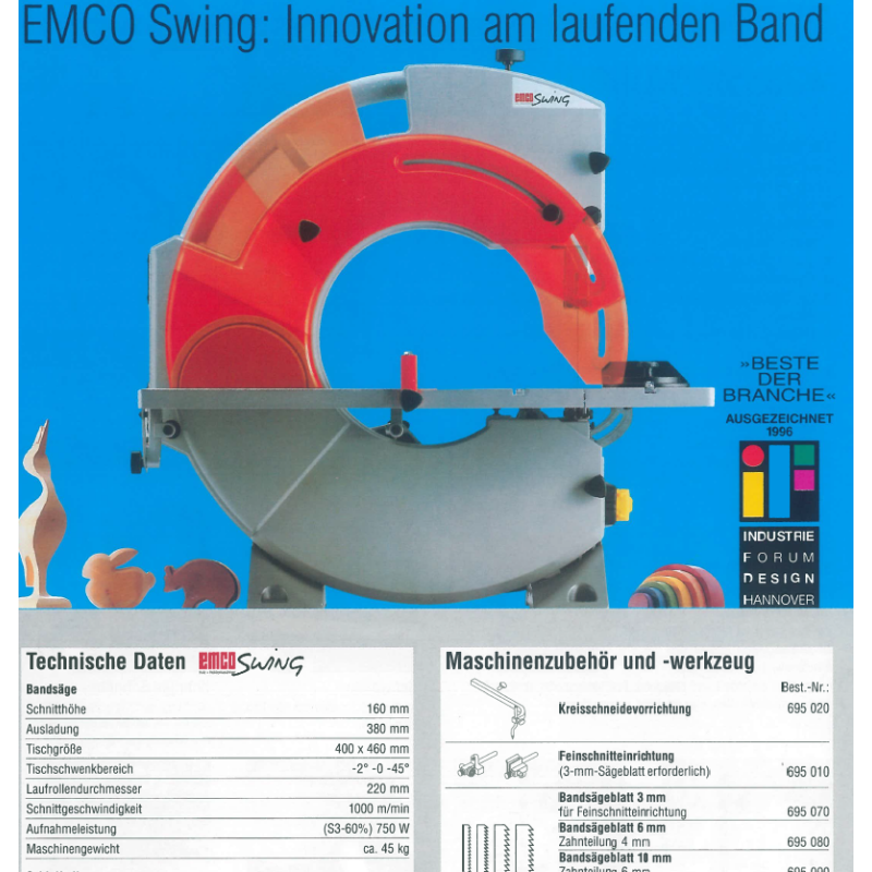 EMCO KREIS-SCHNEIDEEINRICHTUNG FÜR SWING und STING