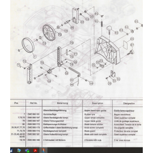 Bandsägeschutz komplett für Emco Swing