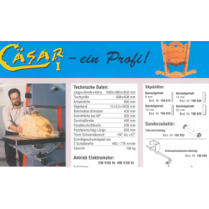 FAHREINRICHTUNG CÄSAR 1 und CÄSAR 2