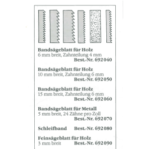 EMCO SCHLEIFBAND  2110x20mm für BS 3