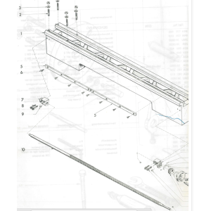 Leitspindel für Emcomat 7/ Emcomat 8.4 -  Länge 877mm