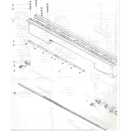Lead screw for Emcomat 7/ Emcomat 8.4 -  Length 877mm