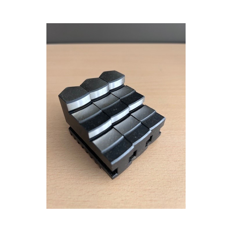 Harte Backen 1 Satz (3 Stück) nach außen abgestuft passend zu 3-Backen Drehfutter V3V336 - DM 140 mm