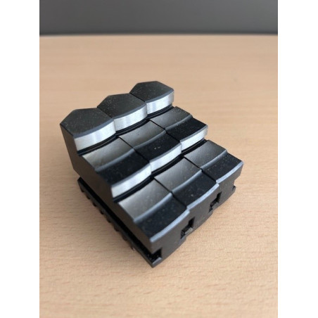 Harte Backen 1 Satz (3 Stück) nach außen abgestuft passend zu 3-Backen Drehfutter V3V336 - DM 140 mm