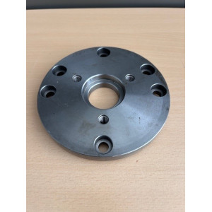 Supportflansch Ø 125 mm, für Drehfutter zur Montage auf Querschlitten, Frästisch und Winkelaufspannplatte