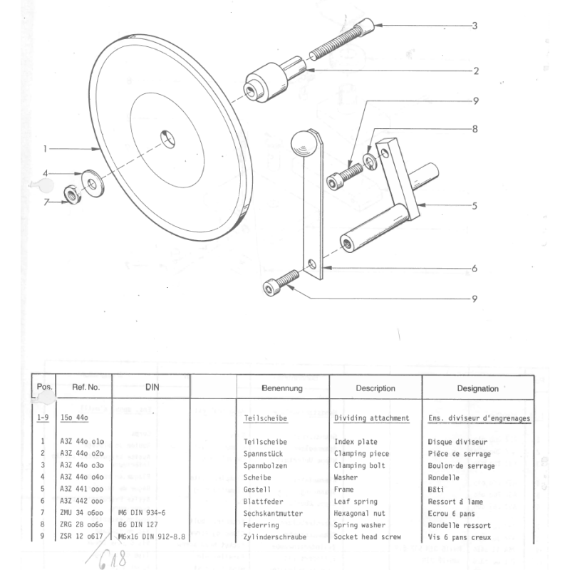 Federring  B6 DIN 127 - Pos. 8