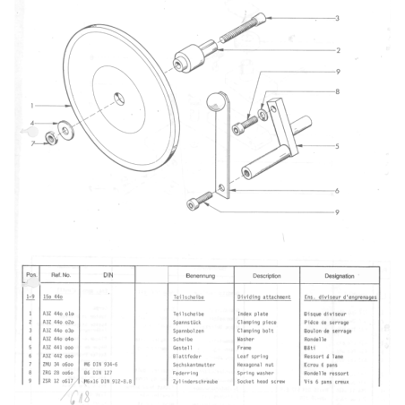 Federring  B6 DIN 127 - Pos. 8