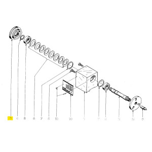 Pulley / Headstock compl.