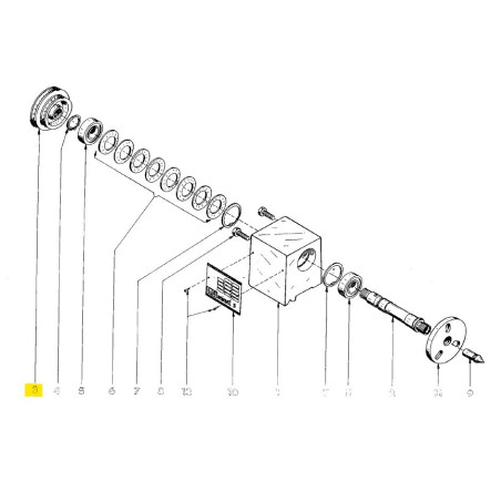 Pulley / Headstock compl.