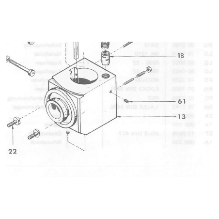T-nut screw / - Positon 22