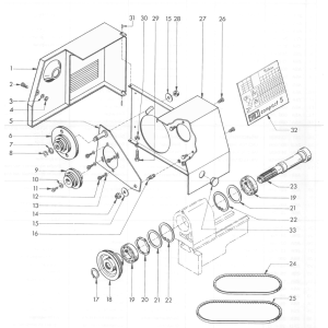 Front plate 60Hz. inch Pos. 32