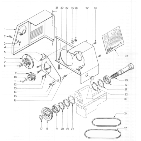 Front plate 60Hz. inch Pos. 32