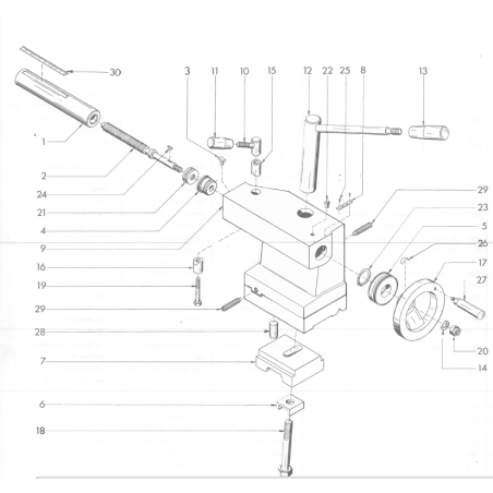 Hand wheel Ø 100mm - Position 17.
