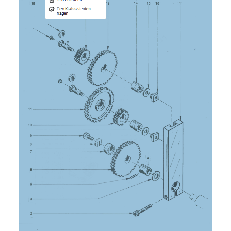 Schere - Quadrant - Pos. 1