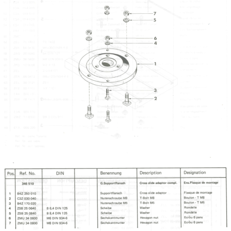 Nutenschraube M6 - Position 3