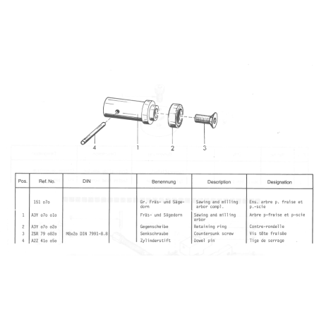EMCO CUTTER ARBOR (sawing and milling abor compl.)