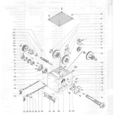 Flat head screw - Position 31. M5x8 DIN 84