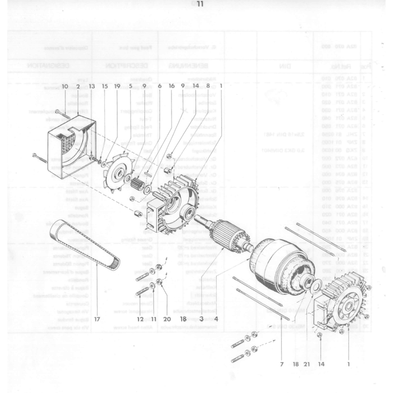 Motor Pulley for EMCOMAT 8.4/8.6 - Position 6.