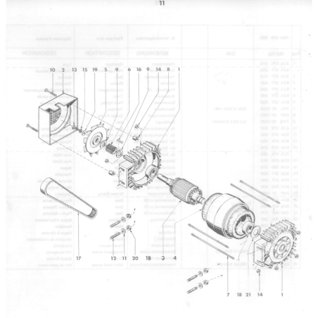 Motor Pulley for EMCOMAT 8.4/8.6 - Position 6.