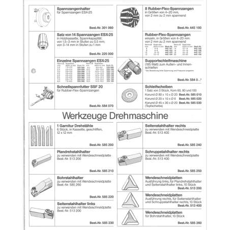 Seitenstahlhalter rechts - für Compact 10/ Maximat Super 11
