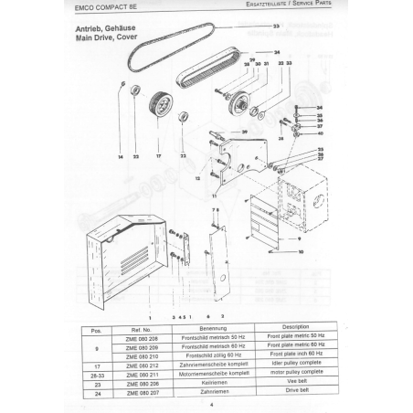 RIEMENSCHEIBENWELLE - Pos. 39 - Compact 8 E