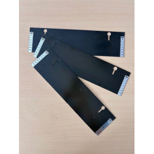 Emco Satz 3 Querschablonenbleche vorgefertigt, aus verzinktem Stahlblech