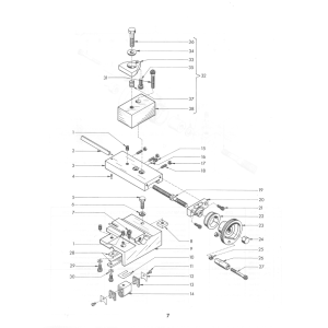 Querspindelträger - Lead screw mount - Position 20.