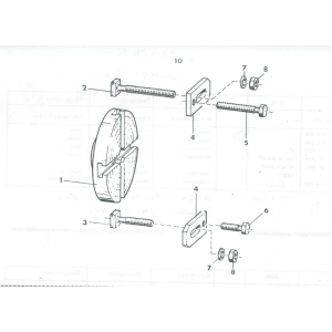 Spannschraube 55 mm 4kant 12 x 12 mm