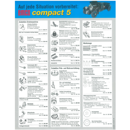Three-jaw lathe chuck  80mm dia. with scroll, 2 x 3 jaws