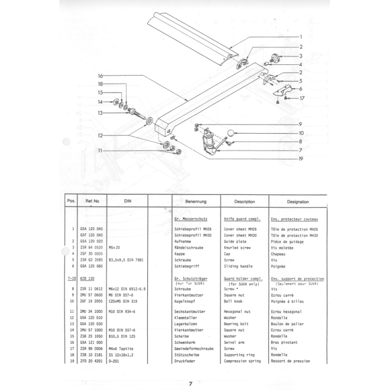 Guide plate - Position 2