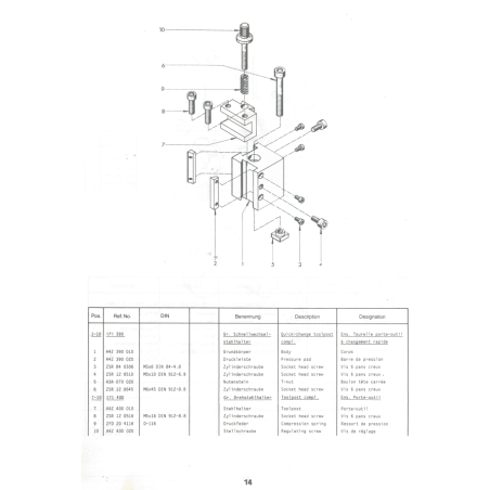 Pressure pad - Position 2