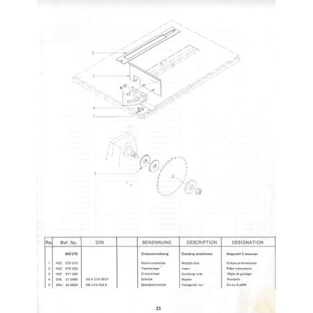 Insert / Combing attachment