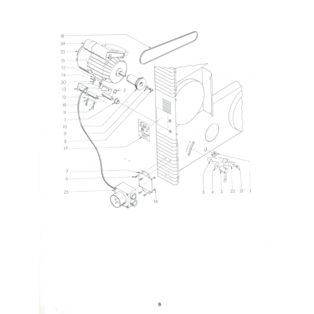 Motor pulley 60Hz - position 10