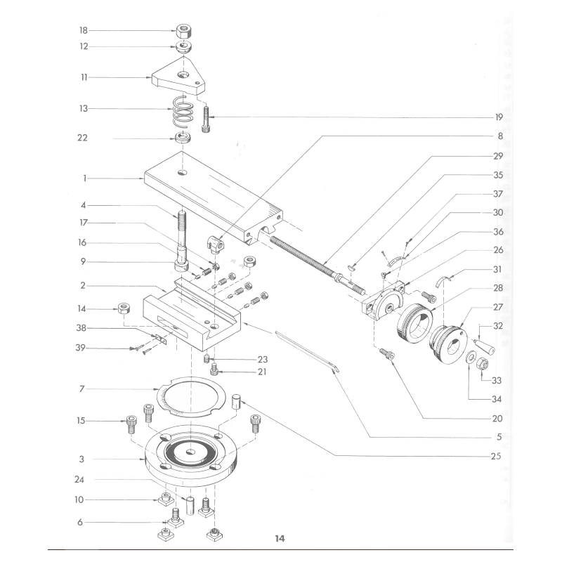 Lead screw metr. - Position 29