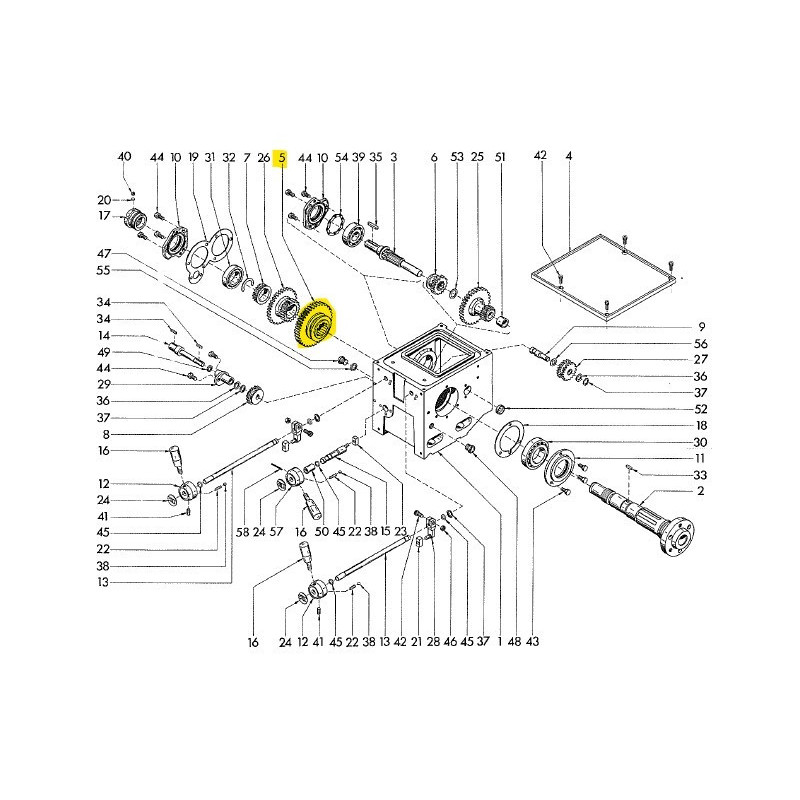 Sliding gear 55