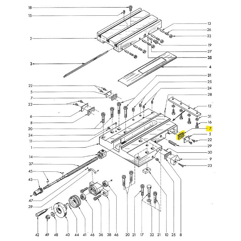 Abstreiffilz - Position 7.