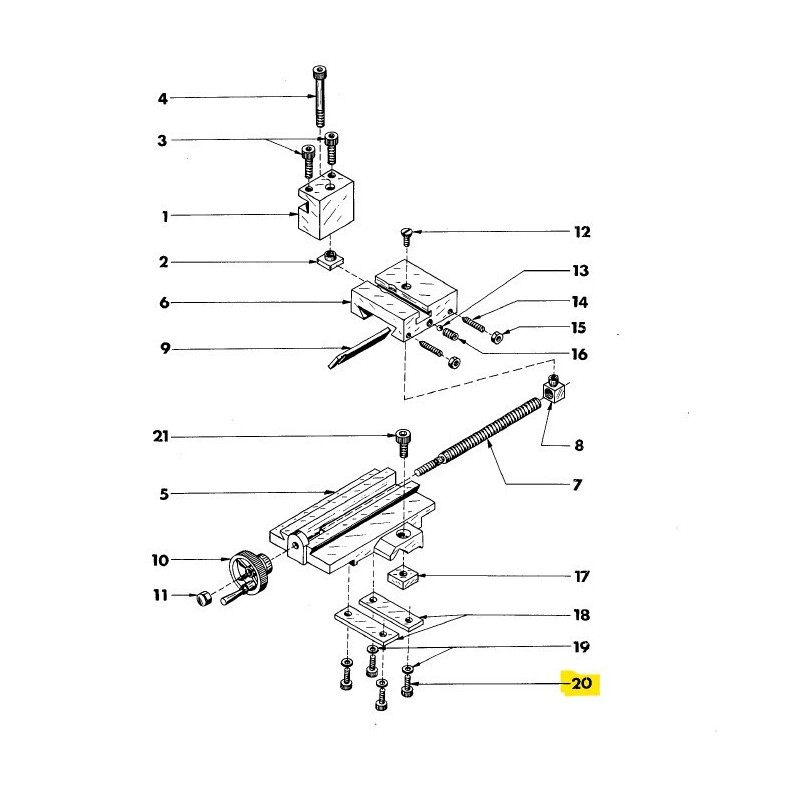 Allen head screw M4x10