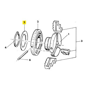 Disc spring 46,5x30,5x0,6
