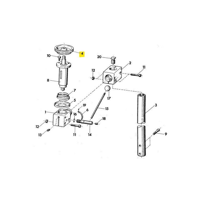 Pulley for Unimat 3 Verticale