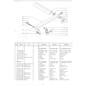 Guard holder comp. ( for SUVA only) Position 7-10