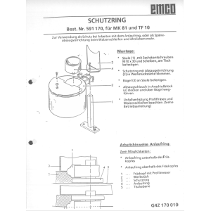 SCHUTZRING für TF 10 inkl. Fräsanschluß