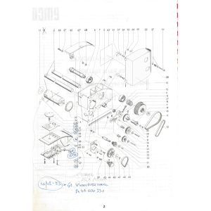 Intermediate wheel 36 - Position 30