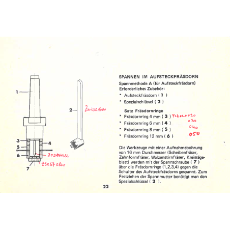 EMCO SCHLÜSSEL F. FRÄSDORN FB 2