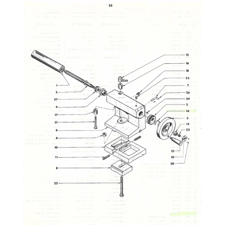 Lead screw M - Position 5.