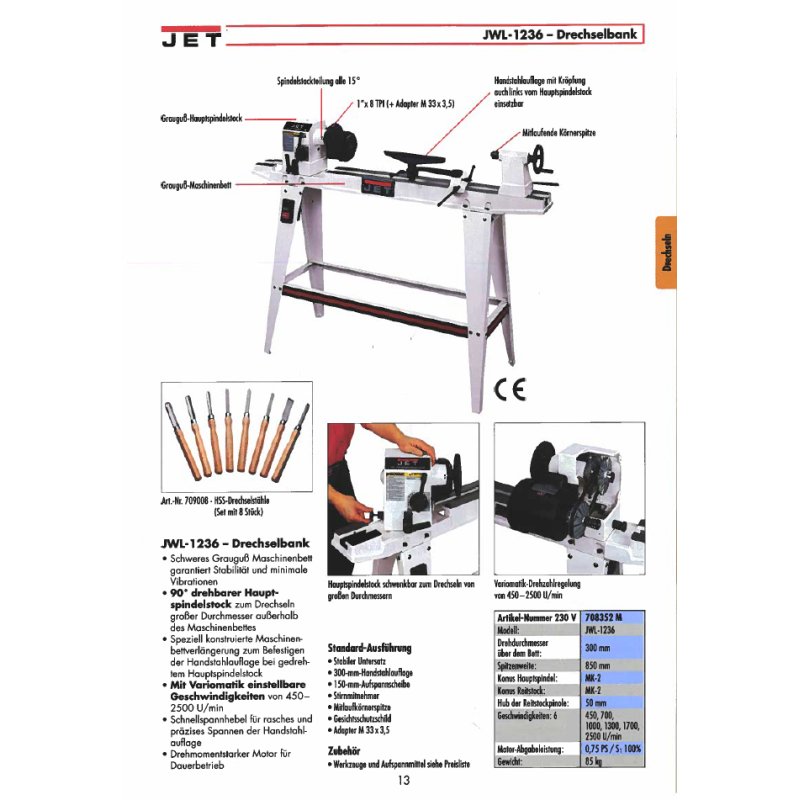 JET-ADAPTER M 33x3,5 - für DRECHSELBANKFUTTER